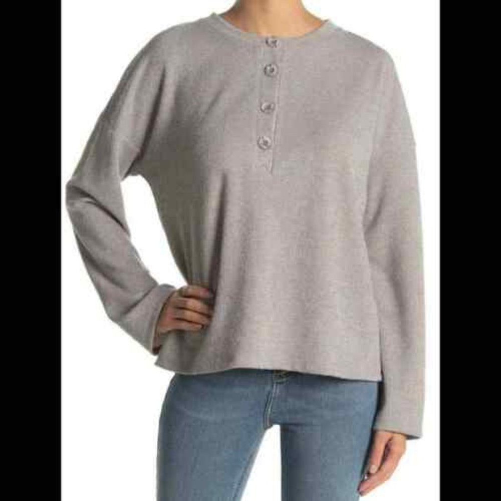 gibson look grey sweater - Large